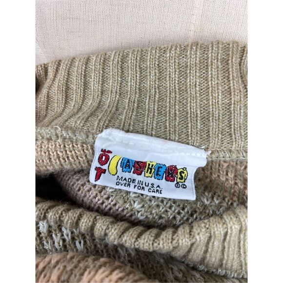 Vintage 1980s Plaid Heart Sweater Cottagecore Chic - Picture 5 of 7